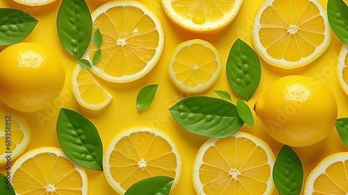 Citrus patterns with lemons