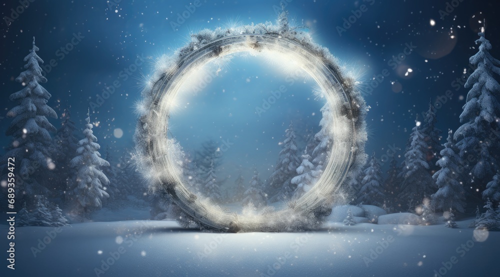 Naklejka premium frame christmas frame decoration background