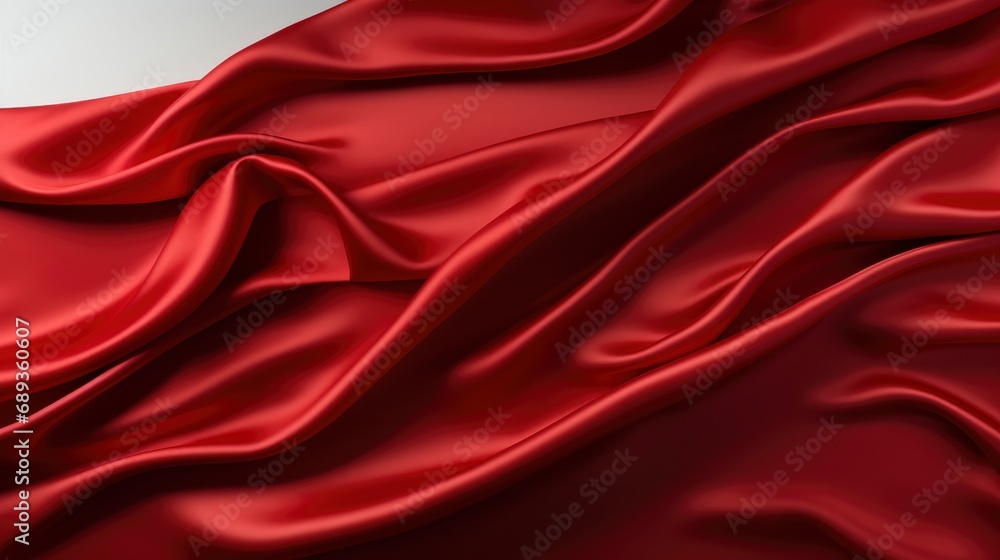 Red Ribbon Isolated On White, Background Image, Desktop Wallpaper Backgrounds, HD