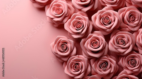 Rose Buds Frame On Pink Background  Background Image  Desktop Wallpaper Backgrounds  HD