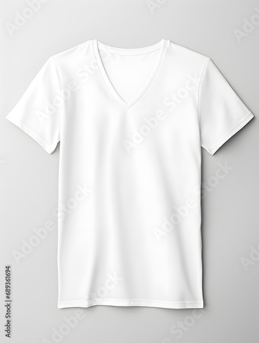 blank white v-neck t-shirt