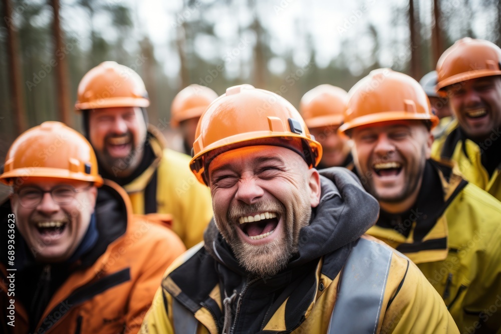 a group of construction workers with helmets a group of construction workers with helmets