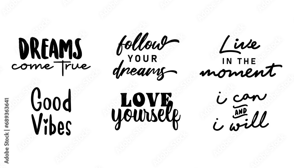 Positive thinking messages. Motivational quotes. Inspirational phrases. Decorative wisdom lettering. Positive thinking messages. Motivational quotes. Inspirational phrases. Decorative wisdom lettering.