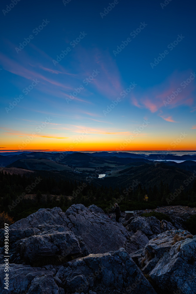 Sonnenaufgang - Hochlantsch - Rennfeld - Almenland - Teichalm - Steiermark - Morgenrot