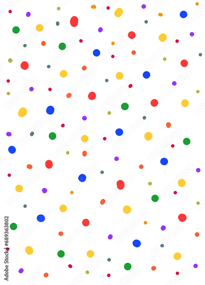 Colored dots pattern. Multicolored dotes pattern illustration