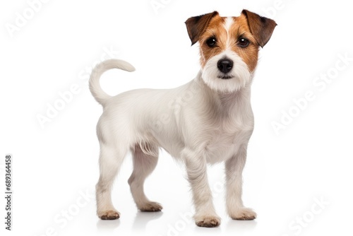Russell Terrier cute dog isolated on background