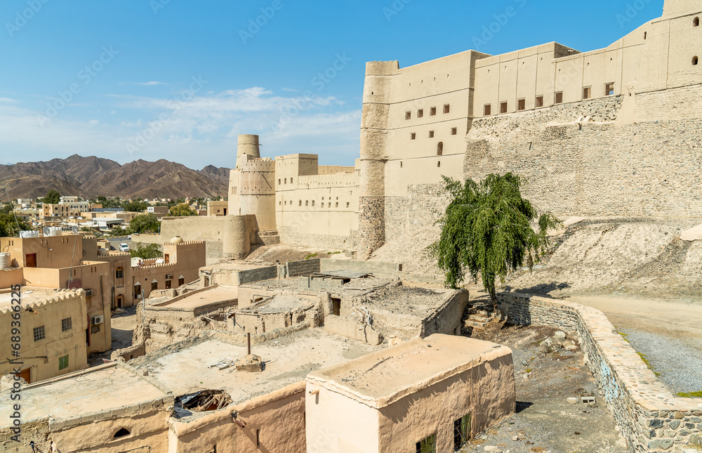 Bahla Fort at the foot of the Djebel Akhdar in Sultanate of Oman.