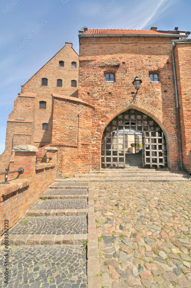 Naklejka premium Historic granaries in the coastal city of Grudziądz, Poland