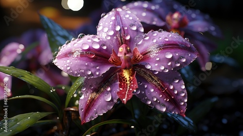 Detail Beautiful Bright Vivid Pink Orchid, Background Image, Desktop Wallpaper Backgrounds, HD