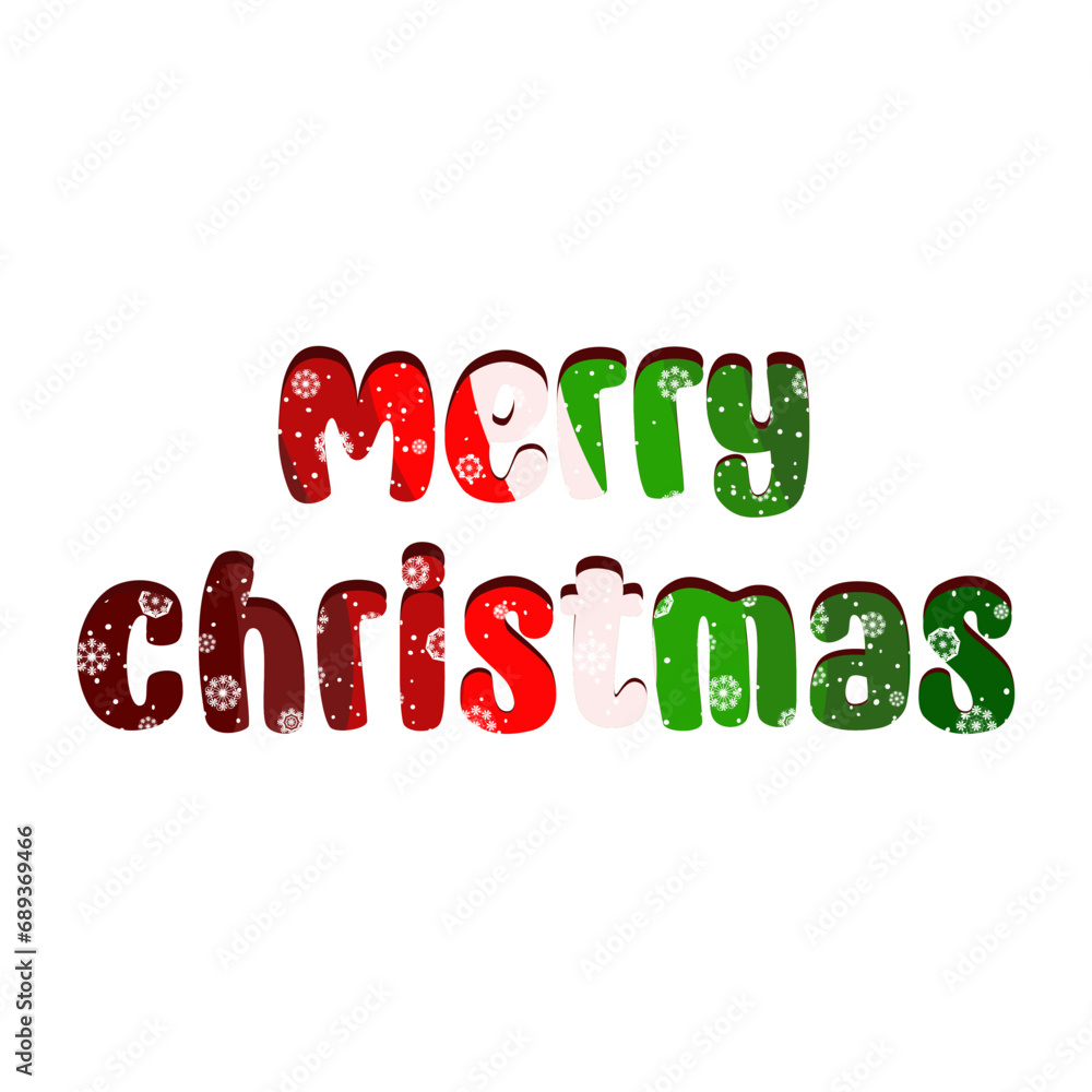 Merry Christmas sign with snowflakes decorations. Vector illustration Merry Christmas sign with snowflakes decorations. Vector illustration