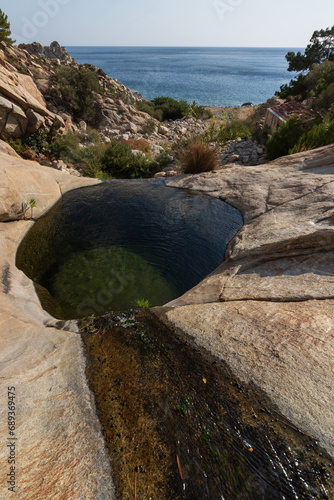 Infinity pool Kalou Ikaria, Greece photo