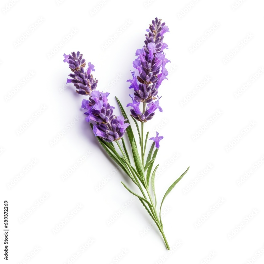 single lavender flower isolated on white single lavender flower isolated on white