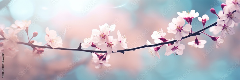 spring flowers with bokeh effect on a blurry background, spring flowers with bokeh effect on a blurry background,