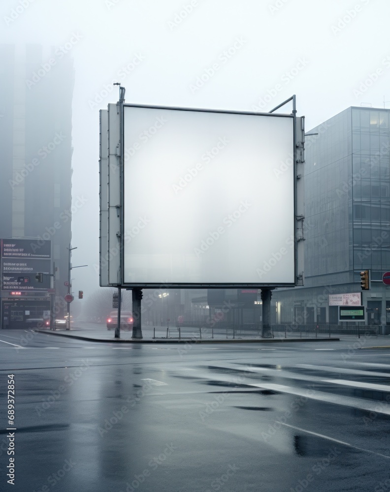 street advertising billboard on a street corner, street advertising billboard on a street corner,