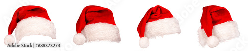 サンタの帽子。クリスマス。PNG 