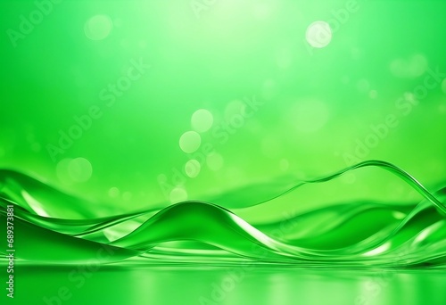 Energy green Flow Background Abstract green background Liquid waves