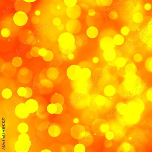Canvas Print Orange bokeh background for seasonal, holidays, celebrations and all  design wor