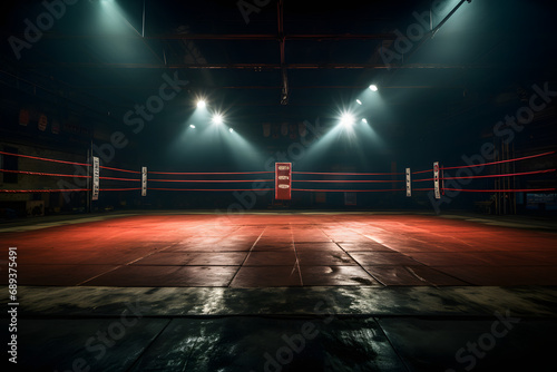 mma boxing ring, boxing, ring, fighting photo