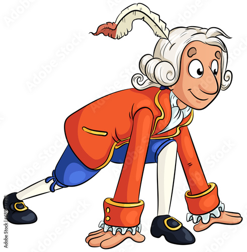 Mann in historischer Kleidung - Vektor-Illustration