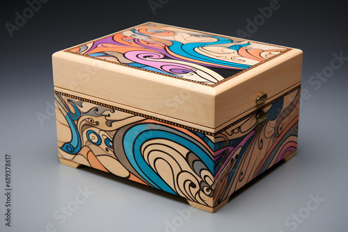 Treasure Box, wooden box, box, treasure, inlay, wooden treasure box