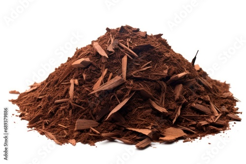 A single mulch isolated on white background