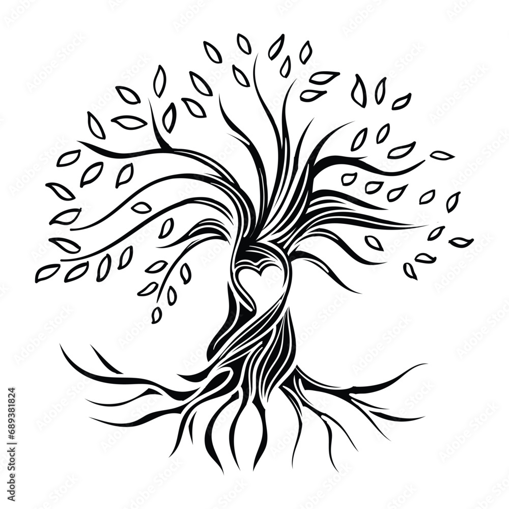 Fototapeta premium Tree of Life , Yggdrasil vector 