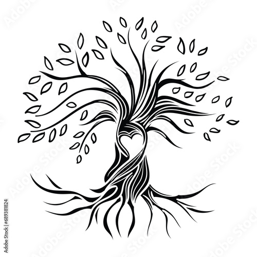 Tree of Life , Yggdrasil vector	
