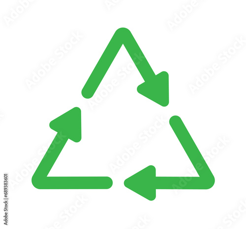 Recycle icon on white background vector