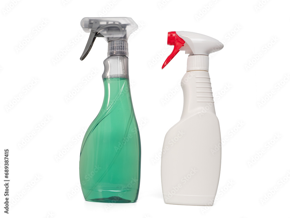 Plastic bottle with cleaning products. Spray bottle of cleaning product on a transparent background PNG. Plastic bottle with cleaning products. Spray bottle of cleaning product on a transparent background PNG.