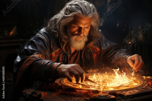 Magic Ritual: Summon the Spirit of Fire by Magic Utterance