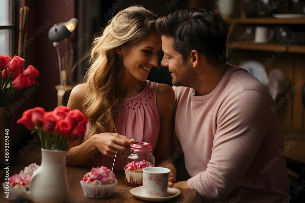 valentines day background, social media background for vday, full of romance cards with love, red rose and candles valentines day background, social media background for vday, full of romance cards with love, red rose and candles