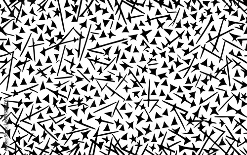 Grunge texture background with random shapes and lines in black and white