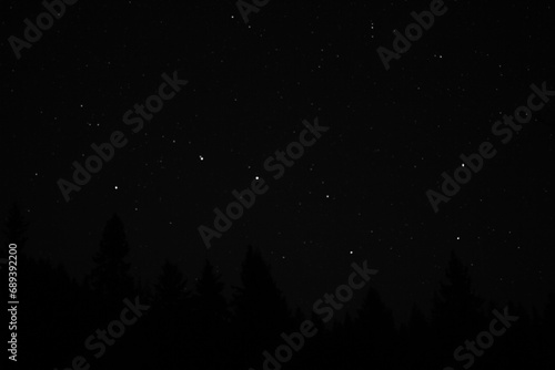 Stars at the night sky in Canada