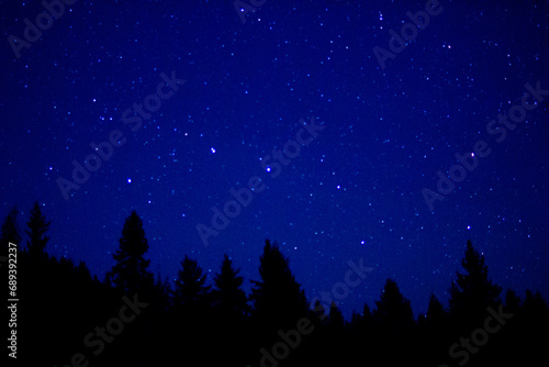 Stars at the sky in British Columbia