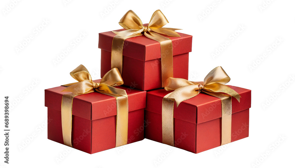 three stacked red gift boxes with golden ribbons - png - Christmas, xmas, valentine's day three stacked red gift boxes with golden ribbons - png - Christmas, xmas, valentine's day
