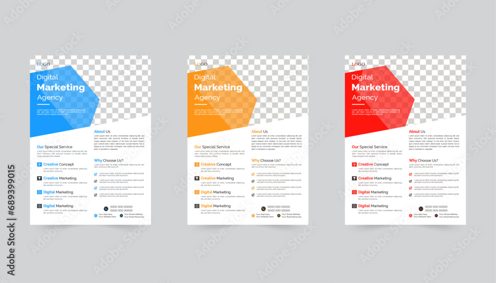 Corporate Business flyer template vector design, abstract business flyer, Flyer Template Geometric shape used for business poster layout, vector template  design