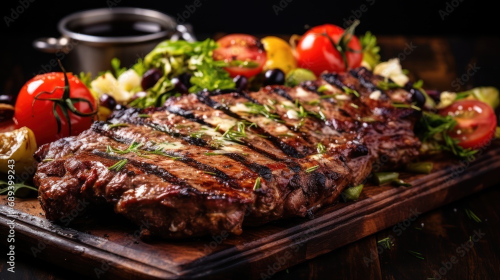 Grilled meat UHD wallpaper