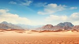 Desert with mountains UHD wallpaper