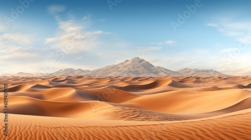 Desert with mountains UHD wallpaper