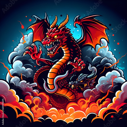 dragon cartoon design