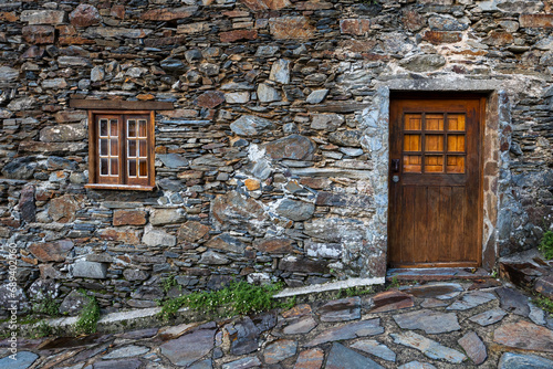 Schist houses in Candal, a charming touristic remote schist village located in Serra da Lousã mountains in Portugal