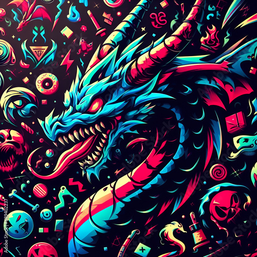 dragon cartoon design
