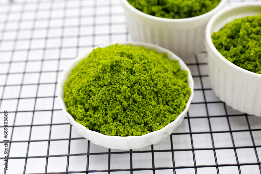 Wolffia globosa or swamp algae, water meal Wolffia globosa or swamp algae, water meal