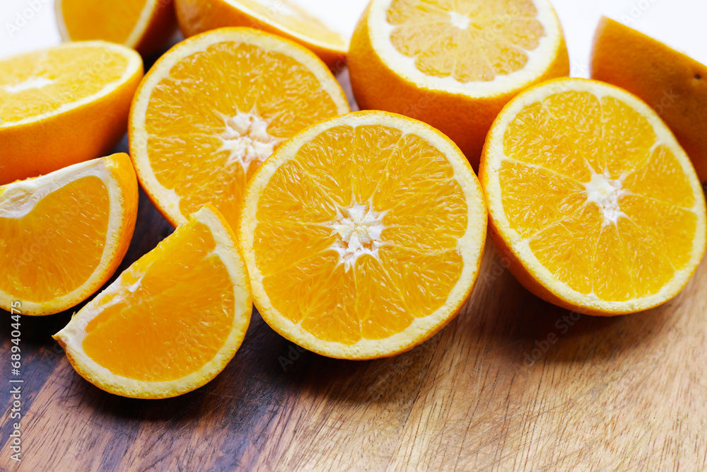 Fototapeta premium Fresh orange fruit, high vitamin c