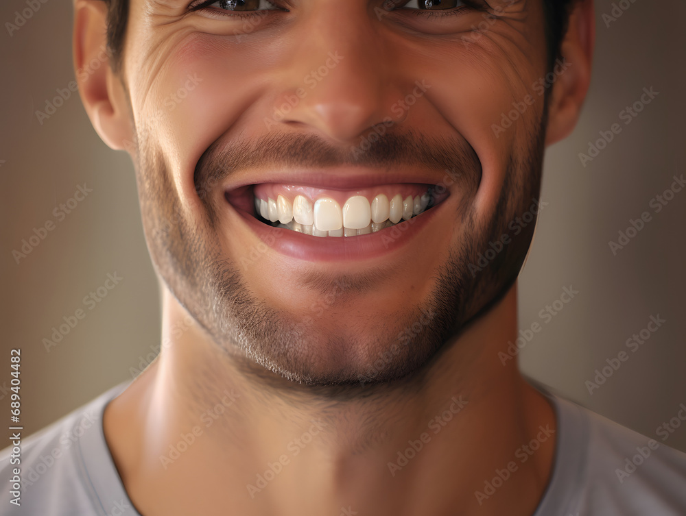 close up of a man's smile close up of a man's smile