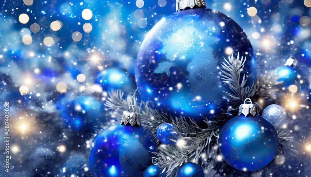Background with blue christmas balls. Background with blue christmas balls.