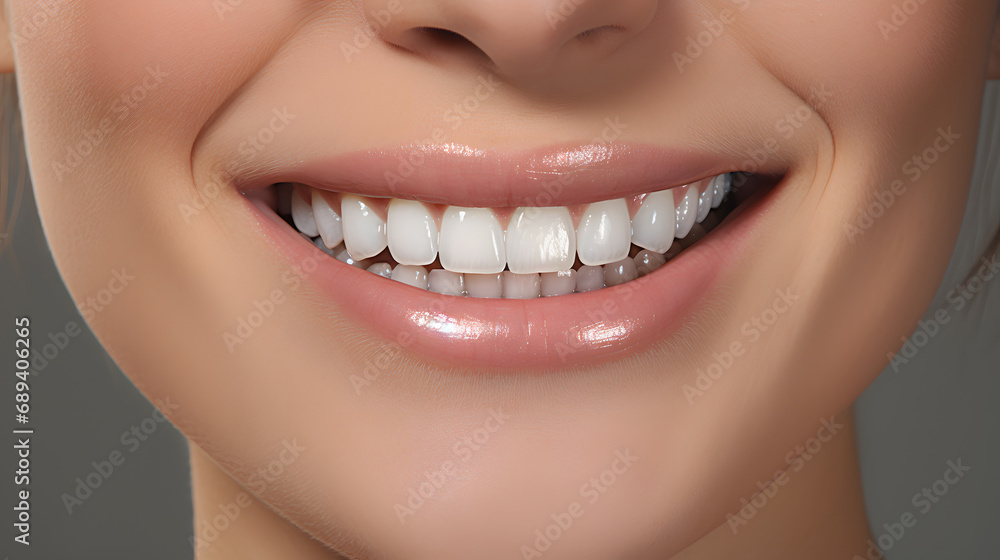 Fototapeta premium close up of a woman's smile