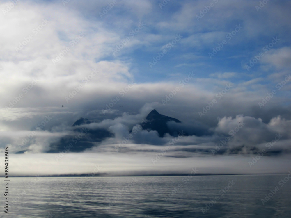 Chugach Mountains Covered With Mist Chugach Mountains Covered With Mist