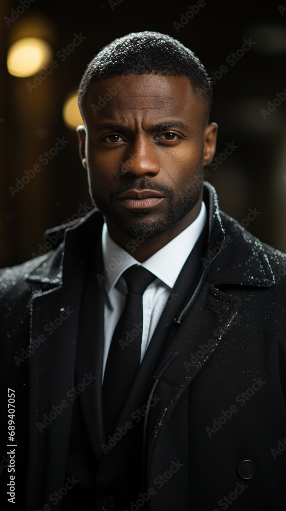handsome black man