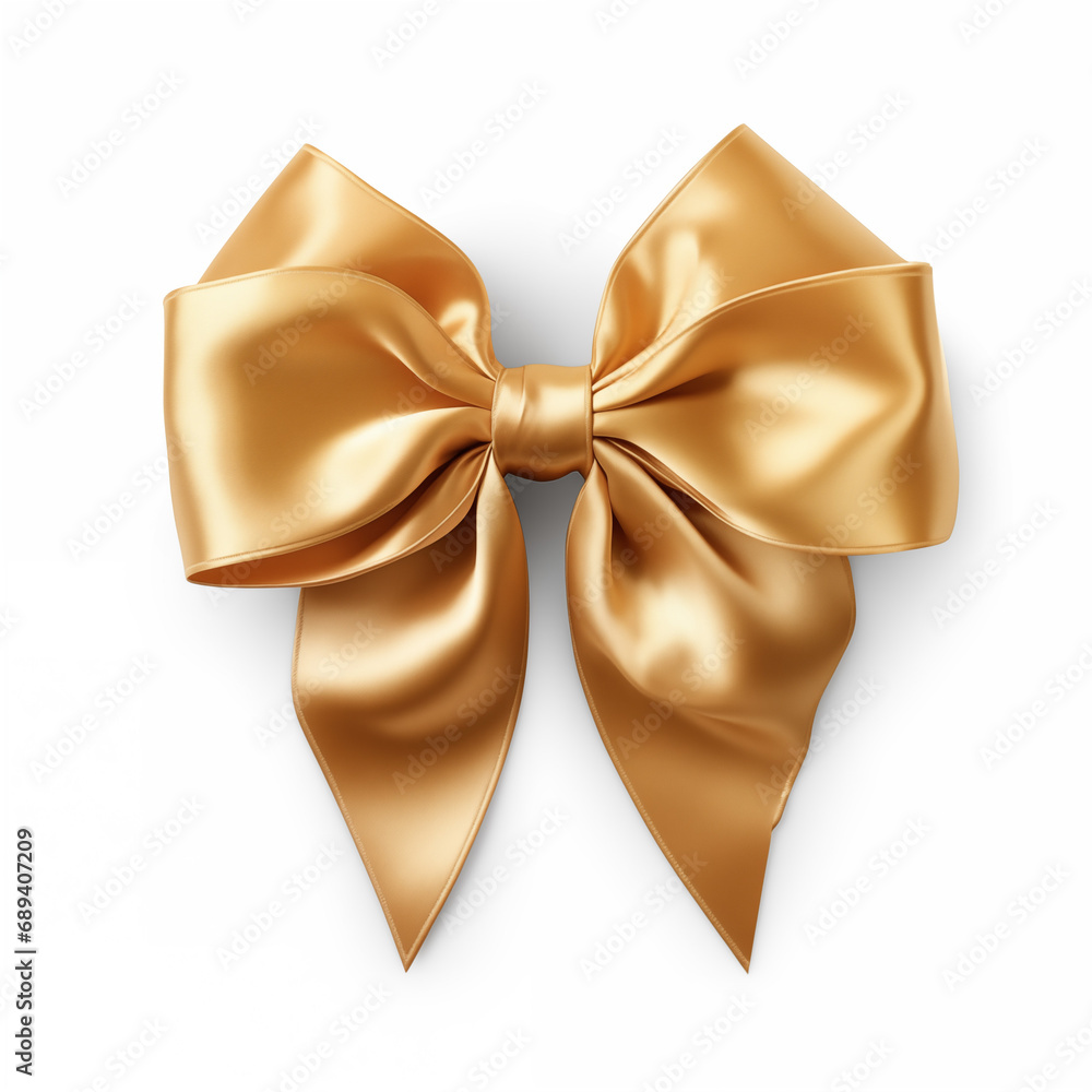 Satin bow isolated on a clear background. Satin bow isolated on a clear background.